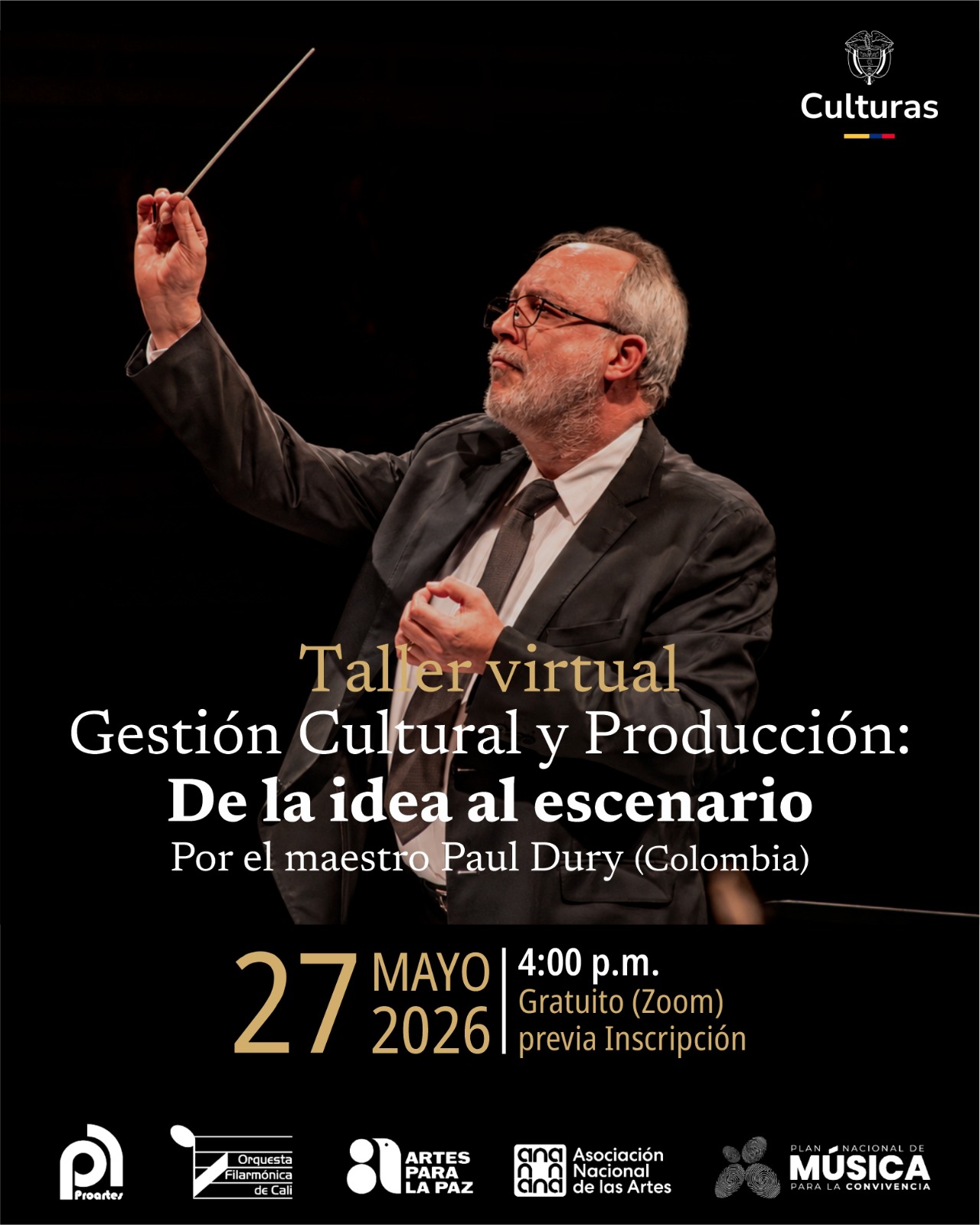 Taller virtual: Gestión Cultural y Producción: de la idea al escenario
