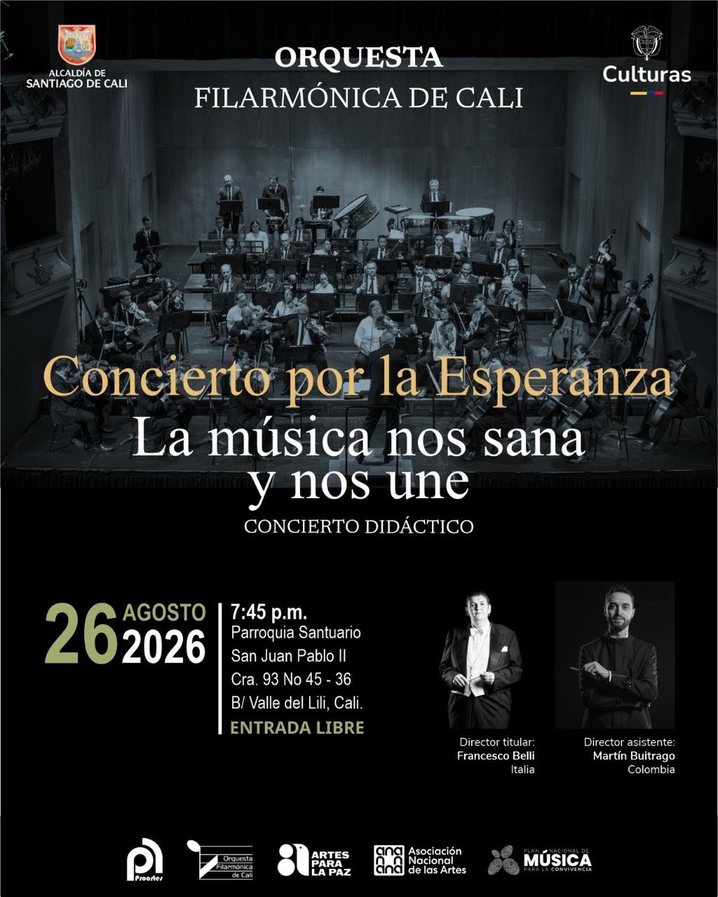 Concierto por la esperanza: la música nos sana y nos une &#8211; Valle del Lili